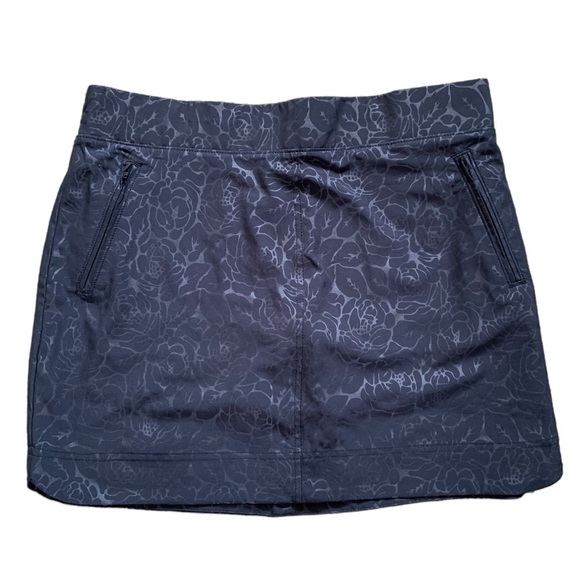 Orvis Athleisure Activewear Black Print Skort With 4 Pockets Excellent Condition - Picture 5 of 15